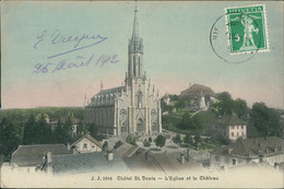CH CHATEL SAINT DENIS / L'Eglise Et Le Château / CARTE COULEUR - Châtel-Saint-Denis