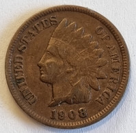 United States 1 Cent 1908 - 1859-1909: Indian Head