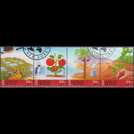 UN-NEW YORK 2001 - Scott# 815a Climate Change Set Of 4 CTO - Used Stamps