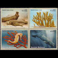 UN-VIENNA 2008 - Scott# 420a Endang.Species Set Of 4 MNH - Neufs