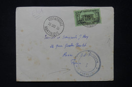 MARTINIQUE - Enveloppe Commerciale De Fort De France Pour  Rouen En 1939 Avec Cachet De Contrôle Postal - L 117385 - Covers & Documents