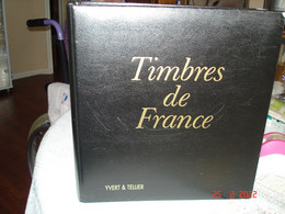 FRANCE  ALBUM YVERT ET TELLIER ET SON FOURREAU REMPLI DE TIMBRES OBLITERES TOUTES PERIODES - Collections (with Albums)