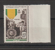 AOF 1952 Médaille Militaire 46, 1 Val ** MNH - Nuevos