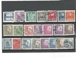 55247 ) Collection Sweden Postmark   Coil - Verzamelingen