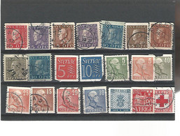 55249 ) Collection Sweden Postmark  Coil - Sammlungen