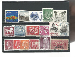 55252 ) Collection Sweden Postmark  Coil - Verzamelingen