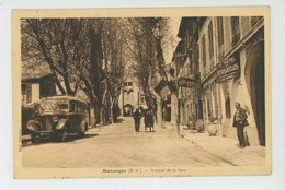 MANOSQUE - Avenue De La Gare (GRAND HOTEL DE VERSAILLES Et Autobus De BRIGNOLES ) - Manosque