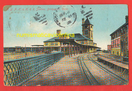 Bridgeport Connecticut USA Railroad Railway Station Train Trains Treni 1909 - Bridgeport