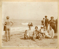 Mode * Baigneuse Baigneurs * Bain De Mer Plage * Maillot De Bain * Photo Ancienne - Moda