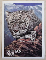 BHOUTAN Felins, LEOPARD DES NEIGE , Snow Leopard, BF Emis En 1999. Neuf Sans Charnière. MNH - Félins