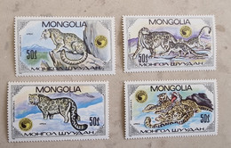 MONGOLIE Felins, Léopard, Des Neiges, Yvert N° 1374/77. Neuf Sans Charniere - Félins