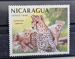 NICARAGUA Felins, Acinonyx Jubatus Yvert PA 1231 Neuf Sans Charnière MNH - Felini