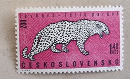 TCHECOSLOVAQUIE Felins, Panthere , Yvert N° 1218 Neuf Sans Charniere. Mnh - Roofkatten