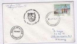 Ross Dependency Vanda Station 1986 Signature 1 Japanese Team Member Ca Scott Base 3 JA 86(CB154C) - Storia Postale