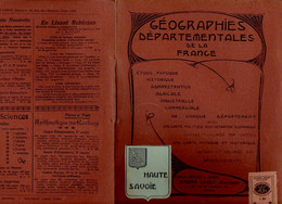 Livre - Géographie Départementale De La France, Haute-Savoie, 1925, 8 Pages - Alpes - Pays-de-Savoie