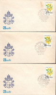ARGENTINA - 1987 - SET OF 3 COVERS - POPE JOHN PAUL II - COLLECTION - ENVELOPE COVER STAMP -  SOUVENIR 1.36 - Papes