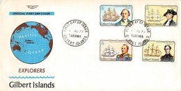 GILBERT ISLANDS - FDC 1977 EXPLORERS / ZO31 - Gilbert- En Ellice-eilanden (...-1979)