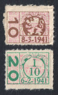 1941 1942 Belgique Belgium - LABEL / CINDERELLA / VIGNETTE Tax Member Stamp - Coat Of Arms / Lion - Other & Unclassified