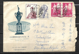 TAÏWAN Lettre Du  02 01 1964 De Tai - Chung  Pour Ambodifilao - Storia Postale