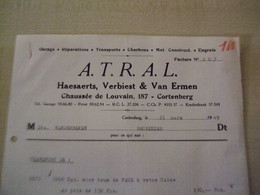 Facture Ancienne 1949 .A.T.R.A.L. Haesaerts Verbiest & Van Ermen à Cortenberg - 1900 – 1949