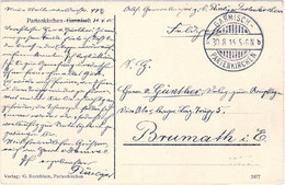 1915-Germania Cartolina Illustrata+bollo Di Partenkirchen Garmish - Da Identificare
