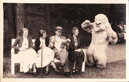 Photo Originale Eisbär, Costume D'ours Polaire Effraie Une Famille | Braunlage 1936 - Personas Anónimos