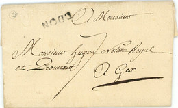 Promo 5 Février 1784 DIJON Vers Gex,avec Correspondance - 1701-1800: Precursores XVIII