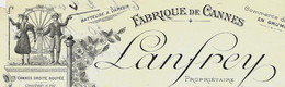 1901 ENTETE FABRIQUE DE CANNES LANFREY à ENTRE DEUX GUIERS (Isère) Pour Piton Négociant à Lyon VOIR SCANS - 1900 – 1949