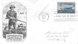 ETATS-UNIS - USA - Yvert 509 Sur Enveloppe - Année 1948 - Centenaire Colonie Pionniers Suédois - Swedish Pioneers - Storia Postale