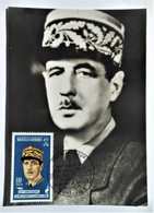 Carte Maximum  De Gaulle Des NOUVELLES HEBRIDES First Day Issue  Premier Jour - Maximum Cards