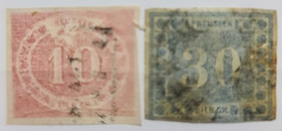 PREUSSEN 1866 - Canceled - Mi 20, 21 - Innendienst - Used