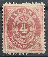 ICELAND 1873 - MLH - Sc# 2 - 4sk - Neufs