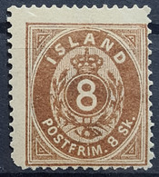 ICELAND 1873 - MLH - Sc# 3 - 8sk - Neufs