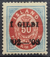 ICELAND 1902/03 - MLH - Sc# 67 - Unused Stamps