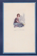 CPA BOMPARD Femme Woman Art Déco écrite 512-3 - Bompard, S.