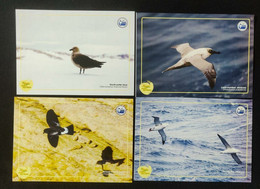 India 2021 FAUNA BIRD DIVERSITY IN ANTARCTICA POSTCARD SET OF 4 (**) Inde Indien - Lettres & Documents