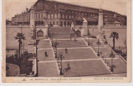 CPA - Marseille - Gare Et Escalier Monumental  - Non Circulé - Quartier De La Gare, Belle De Mai, Plombières