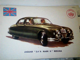 CAR JAGUAR 2,4 Lt MARK II BERLINA ORIGINAL TRADING CARD. " AUTO INTERNATIONAL PARADE, SIDAM - TORINO"1961 IO5826 - Engine
