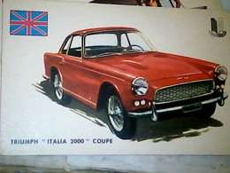 CAR TRIUMPH ITALIA 2000 COUPE ORIGINAL TRADING CARD. " AUTO INTERNATIONAL PARADE, SIDAM - TORINO"1961 IO5826 - Engine