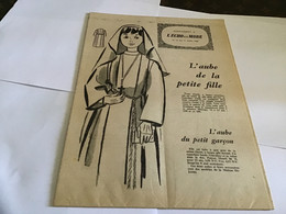 Patron De Couture L écho  De La Mode1960 L Aube De La Petite Fille - Patrones