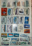 Russie URSS 33 Timbres Bateaux - Collections