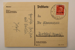 1927 I.A.A KANT 15 Pfg Karte In Die Schweiz SoSt 15 10 27 Deutsches Reich Allemagne Cover Germany IAA Switzerlang Mi 408 - Brieven En Documenten