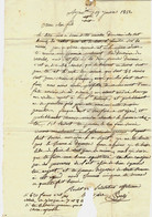 Panzi Ajaccio  => Marseille 1852 UN PERE A SON FILS BELLE  SUPERBE LETTRE FAMILIALE   DES MERLES ET DE L’ARGENT - Manuscripts