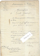 1842 Nomination Garde Général Des Eaux & Forêts / De Jouffroy Charles J. F. / 01 Oyonnax / Cachet Tribunal Beaune, Dijon - Historical Documents