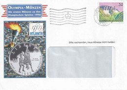 Vorausentwertung  "Olympia Münzen, Atlanta 96, Nendeln"             1995 - Briefe U. Dokumente