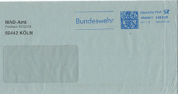 [A5] Bundeswehr 2013 MAD-Amt 50442 Köln Militärischer Abschirmdienst - Militärischer Geheimdienst Der Bundesrepublik - Cartas