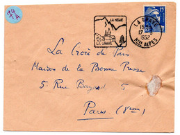 ALPES Hautes - Dépt N° 05 = LA GRAVE 1952 = FLAMME DAGUIN Illustrée D'une église 'LA MEIJE' - Mechanical Postmarks (Other)