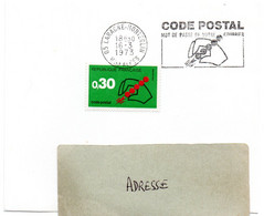 ALPES Hautes - Dépt N° 05 = LARAGNE MONTEGLIN 1973 = FLAMME CONCORDANTE = SECAP Illustrée 'CODE POSTAL / MOT DE PASSE ' - Postcode