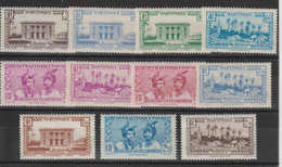 Martinique 1939-40 Série Courante 179-185, 11 Val ** MNH - Unused Stamps