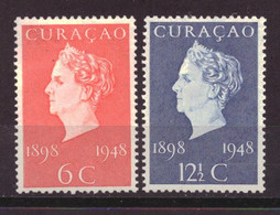 Dutch Antilles - Curacao NVPH 196 & 197 MH * (1948) - Niederländische Antillen, Curaçao, Aruba